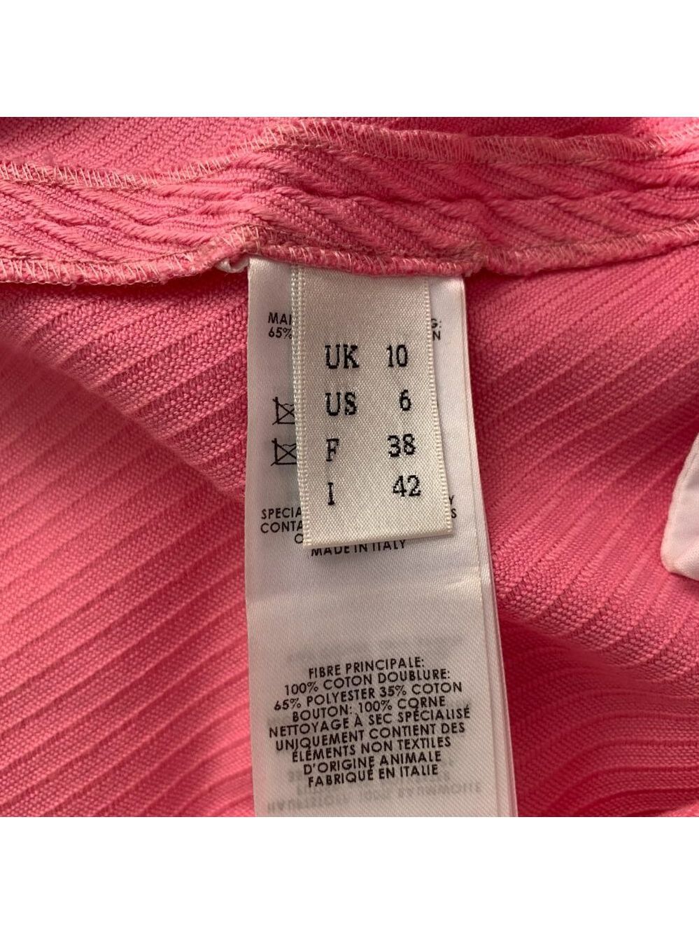 Victoria Beckham High-Waisted Slim Leg Trousers Pants Size 6 [Pink] - Picture 6 of 6